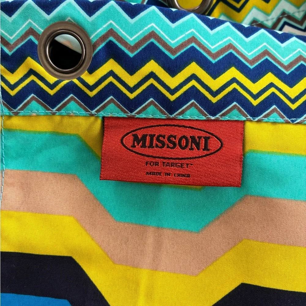 Missoni for Target Multicolor Chevron Pattern Shower Curtain- RARE!